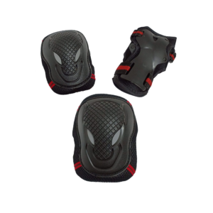 สนับป้องกันผู้ใหญ่ H.A.D.N. รุ่น Micro สีดำแถบแดง